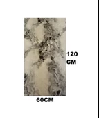 Renkli Duvarlar Alternatif Kaplama UV PVC Mermer Panel Carrara 1 Adet 60x120cm Ev Ofis Otel Duvar Kaplama Paneli - 2