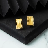 Hasır 14 Ayar Altın Kadın Küpe thumbnail 4