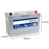 Bosch 12 V 95 Ah Amper 720 A EN  S4 057 Akü - 2