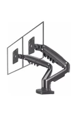 VONTECH F160  MNT02 17-27 AMORTİSÖRLÜ STAND ÇİFT KOL LCD / LED MONİTÖR TUTUCU STAND ASKI APARATI - 2