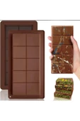 Periboia Meşhur Dubai Çikolatası Kalıbı Silikon - Büyük Tablet Çikolata Mum Kek Kalıbı Pasta Kalıbı - 1