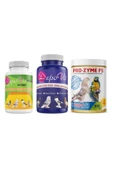 3 Lü Güvercin Yavru Bakım Ve Sağlık Seti-Depovit 300Gr Prozyme+Depovit Yavru Hapı+Depovit Arı Polen - 1
