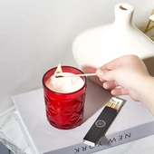 Selka Home Cloud Organik Cam Bardak Mum - 1