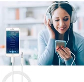 Lightning To 3.5 mm Aux İphone İçin Audio Kablo Araç İçi Uyumlu Aux Kablosu - 4