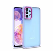 Samsung Galaxy A23 Kılıf Kamera Çıkıntılı Arkası Şeffaf Köşeleri Parlak Renkli Işlemeli Flora Kapak thumbnail 7