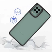 Samsung Galaxy M32 Kılıf Kamera Çıkıntılı Arkası Şeffaf Köşeleri Parlak Renkli Işlemeli Flora Kapak thumbnail 3