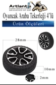Oyuncak Araba Yapım Seti 1 Paket Plastik Tekerlek Deney İçin 2 Adet Metal Şaft Proje Deney Seti Dc Motor Çark Dişli Okul - 3