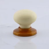 15 Adet Kamelya Kulp Krem Polimer Düğme Kulp Bakır Tablalı Mobilya Mutfak Dolabı Çekmece Kulbu Kulpları thumbnail 6