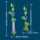 1 ADET UZAYAN MAVİ DİNAZOR ANAHTARLIK TELESKOPİK MAVİ KÖRÜKLÜ ANAHTARLIK VIP YILBAŞI HEDİYELERİ - 2