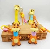 1 ADET UZAYAN AÇIK MAVİ ZÜRAFA ANAHTARLIK TELESKOPİK AÇIK MAVİ KÖRÜKLÜ ANAHTARLIK YILBAŞI HEDİYELERİ - 2