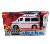Ambulans 112 Acil Servis Minibüs Işıklı Sesli Fonk Erkek Eğitici Oyuncak Ses Efekti Oyuncak Araba - 1