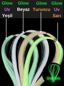 Eagenset Fosforlu Glow 40 Metre Poşet Çapari Simi, Jig Yapım Malzemesi - 4