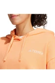 adidas W TX LOGO HOODY Kadın   Sweatshirt IS7227 thumbnail 8