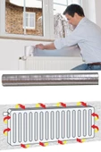 Kalorifer Petek Arkası Isı Yalıtım Levhası Alüminyum Folyo Kaplı 1 cm Polietilen Levha 50x100 cm - 2