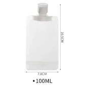 3 Adet 100ml Krem Şampuan Kabı Tekrar Kullanılabilir Set - 5