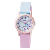 Q&Q VS49J003Y Pembe Kelebek Desenli Su Geçirmez Kız Çocuk Kol Saati - 1