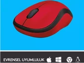 Logitech M220 910-004880 Kırmızı Sessiz Optik Kablosuz Mouse - 4