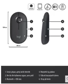 Logitech Pebble M350 Sessiz Optik Kablosuz Mouse - Siyah - 3