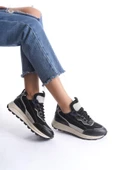 Sersp Siyah Lacivert Sneaker Günlük Hafif Spor Ayakkabı - 1