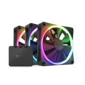 NZXT F120 RGB Siyah 120 mm Fan (3'lü Set) RF-R12TF-B1 - 1