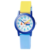 Q&Q VS49J010Y Mavi Araba Desenli Su Geçirmez Rakamlı Erkek Çocuk Kol Saati - 1