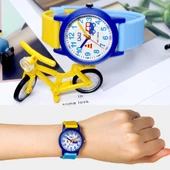 Q&Q VS49J010Y Mavi Araba Desenli Su Geçirmez Rakamlı Erkek Çocuk Kol Saati - 4