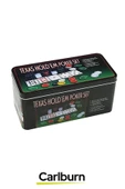 Profesyonel Blackjack 200 Poker Çipli 2 İskambil Kağıtlı Texas Holdem Casino Metal Poker Oyunu Seti - 3