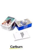Beyaz Numen Tarot Teneke Metal Kutu İçinde Kutsal Hayvan PDF Kılavuzu Kitap Divination Kader 78 Adet - 3