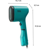 DT2024 Saf Pop Buharlı Fırça | 1300 W | 70 ml Su Deposu | Hızlı Isıtma | 20 G/dak Sürekli Buhar | Petrol Yeşili/siyah - 1