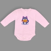 Baskılı Balıklı Kedi Bebek Çıtçıtlı Body - 10