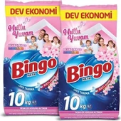 Bingo Matik 10 kg Mutlu Yuvam Renkliler ve Beyazlar Toz Çamaşır Deterjanı Ekonomi Paketi 2'li - 1