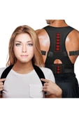 Kamburluk Önleyici Manyetik Spor Dik Duruş Korsesi Bel Omuz Sırt Kemeri Aparatı thumbnail 1