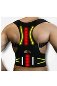 Dik Duruş Mıknatıslı Manyetik Kamburluk Önleyici Unisex Kifoz Skolyoz Sırt Bel Ağrısı Medikal Korse thumbnail 2