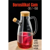 ModaCar Yağ Sirke Şişesi Borosilikat Cam 1000 ML  A.Verbrugge Design - 1