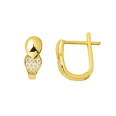 Sarı Altın Bayan Küpe - 1