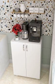 Durusilya Mobilya Çok Amaçlı Mutfak Banyo Balkon Kiler Dolabı Çift Kapaklı Dr2001, One Size - 1