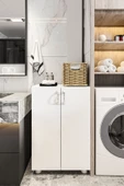Durusilya Mobilya Çok Amaçlı Mutfak Banyo Balkon Kiler Dolabı Çift Kapaklı Dr2001, One Size - 4