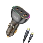 LinkTech C508 80W 2xPD 30+20W + USB Araç İçi Type-C Şarj Aleti - 1