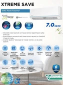 MİDEA 24000 BTU/h  XTREME SAVE R32 İNVERTER DUVAR TİPİ SPLİT KLİMA - 3