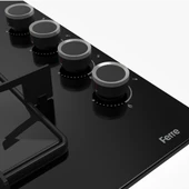 FERRE SS205 KARE EMAYE IZG. SİYAH CAM OCAK - 3