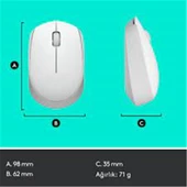 Logitech 910-006867 M171 Kablosuz Beyaz Mouse thumbnail 2