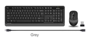 A4 Tech 2.4 Ghz Gri Q Fn-Multimedya Klavye + Optik Mouse Set thumbnail 2