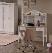 Takım PARİS Genç Oda 90442 Urlu YAVRU Karyola Komodin Masa Koltuk Dolap El Yapım - 3