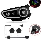 Bluetooth Cep Telefonu İnterkom Eşleştirmesi Gürültü Kontrol Teknolojisi Kurye Kask RGB Işıklı Kulaklık - 1