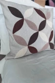Ayla 2li Punch Nakışlı Kırlent Kılıfı 45x45 Cm - 2