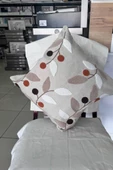 Glenda 2li Punch Nakışlı Kırlent Kılıfı 45x45 Cm - 1