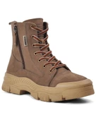 Voyager 8893 Zn Kadın Koyu Bej Nubuk Deri Bot - 3