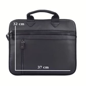 Unisex 13.3" İnç Deri Evrak El ve Omuz Çantası 8683255013364 - 5
