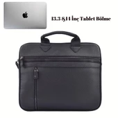 Unisex 13.3" İnç Deri Evrak El ve Omuz Çantası 8683255013364 - 2