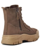 Voyager 8893 Zn Kadın Koyu Bej Nubuk Deri Bot - 4